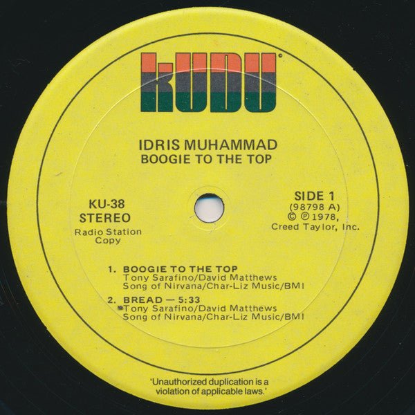 Boogie To The Top 2 Idris Muhammad