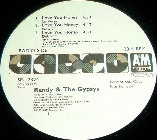 Je t'aime chérie Randy et les Gitans