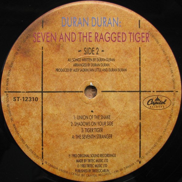 Seven And The Ragged Tiger Duran Duran