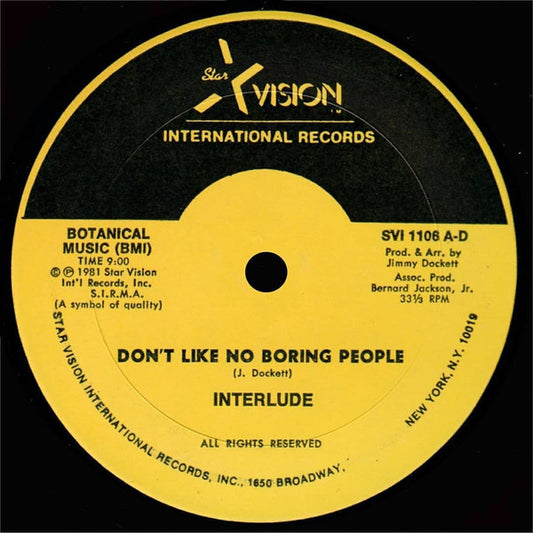 Don't Like No Boring People | Rectangle Triangle