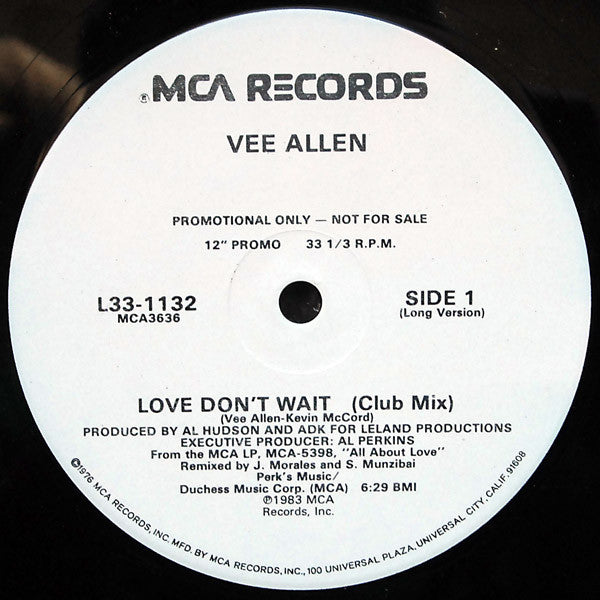 Love Don't Wait Vee Allen