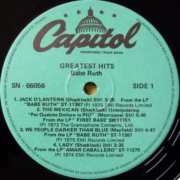 Greatest Hits Babe Ruth
