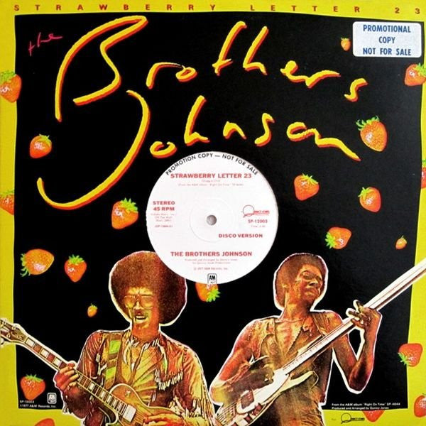 Lettre aux fraises 23 (version disco) Frères Johnson