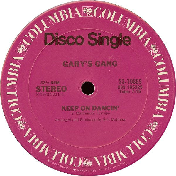 Keep On Dancin' / Do It At The Disco Gary's Gang
