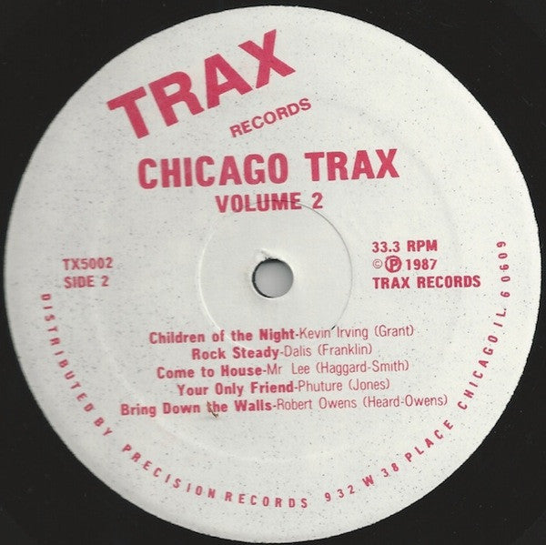 Chicago Trax - Volume 2 Various