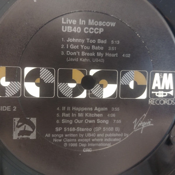 CCCP - Live In Moscow UB40