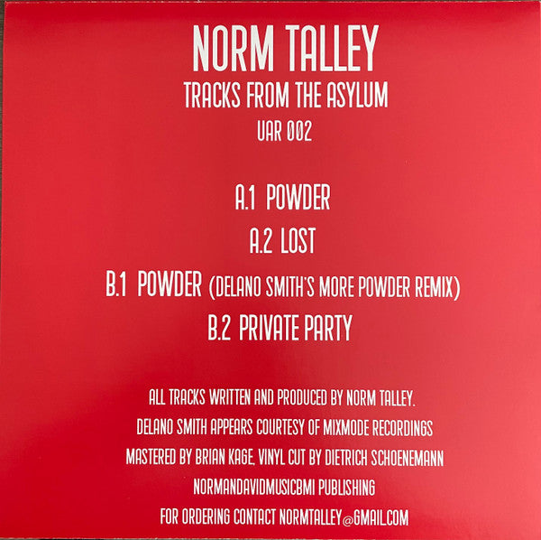 Tracks From The Asylum Norm Talley