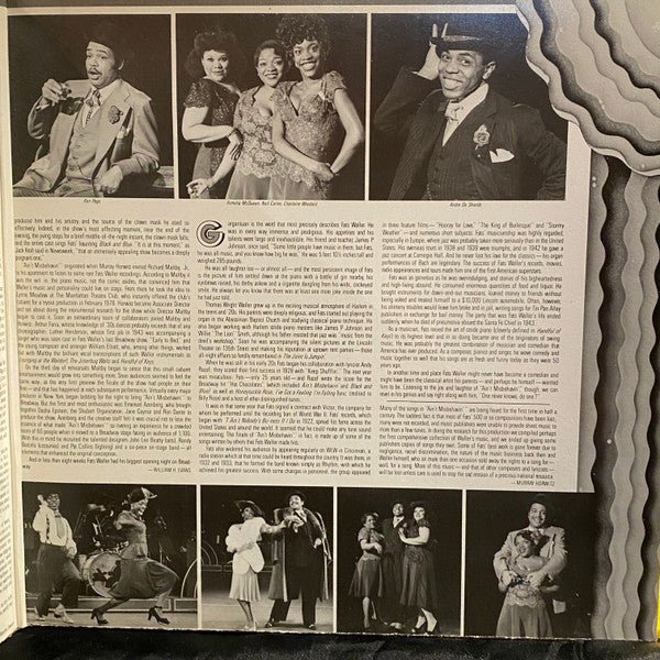 Ain't Misbehavin': The New Fats Waller Musical Show "Ain't Misbehavin'" Original Broadway Cast