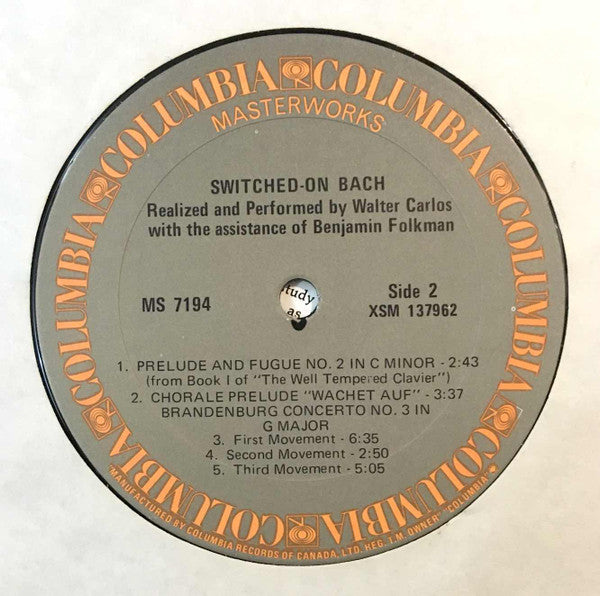 Bach allumé Walter Carlos