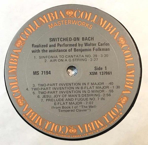 Bach allumé Walter Carlos