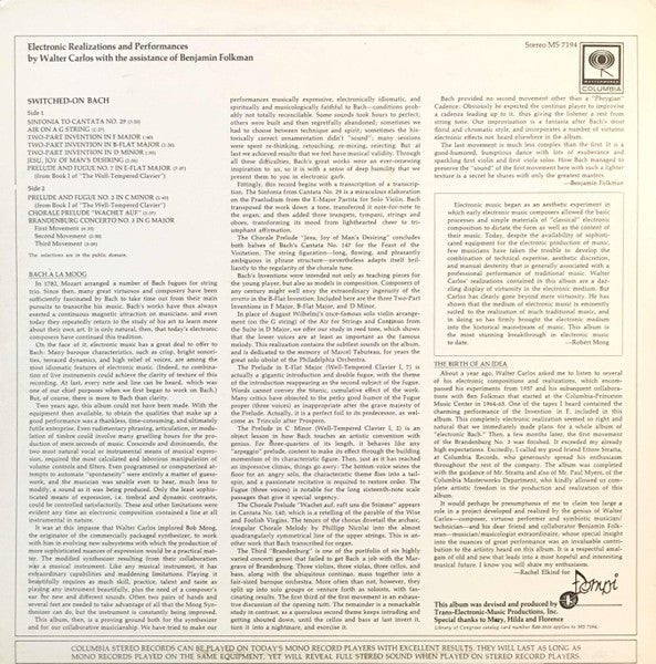 Bach allumé Walter Carlos