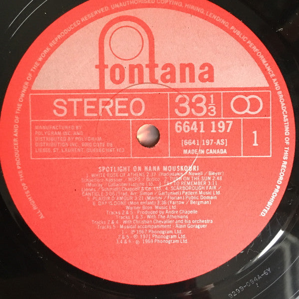 Spotlight On Nana Mouskouri | Rectangle Triangle