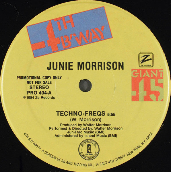 Techno-Freqs Junie Morrison