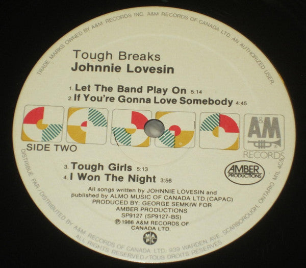 Tough Breaks Johnny Lovesin