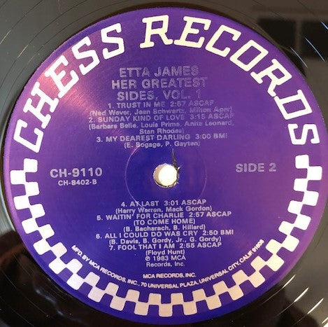 Ses plus grands côtés Vol. 1 Etta James