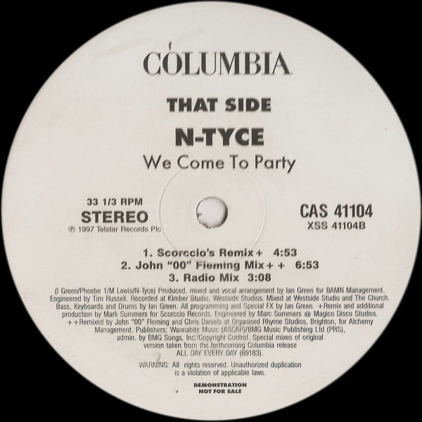 We Come To Party N-Tyce