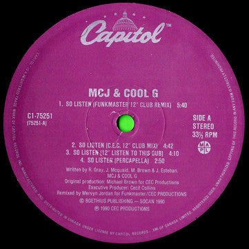 So Listen MCJ & Cool G