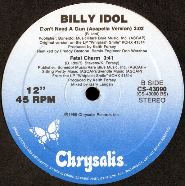 Don't Need A Gun Billy Idol
