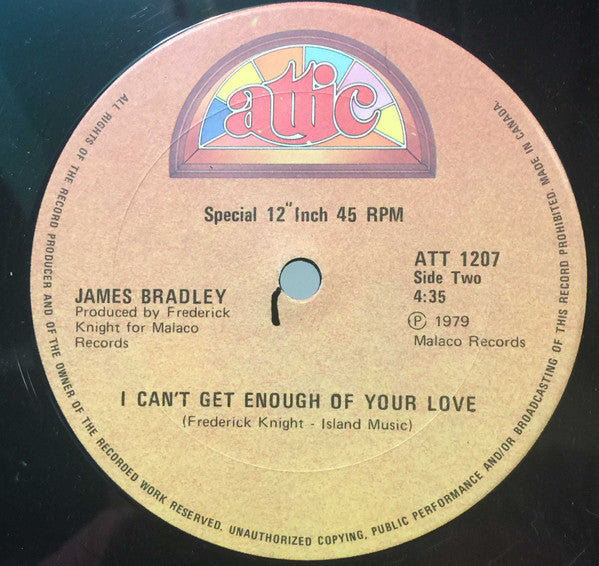 Je suis trop impliqué / Je ne peux pas en avoir assez de ton amour James Bradley (2)