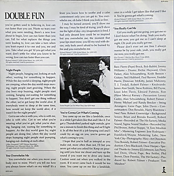 Double plaisir Robert Palmer