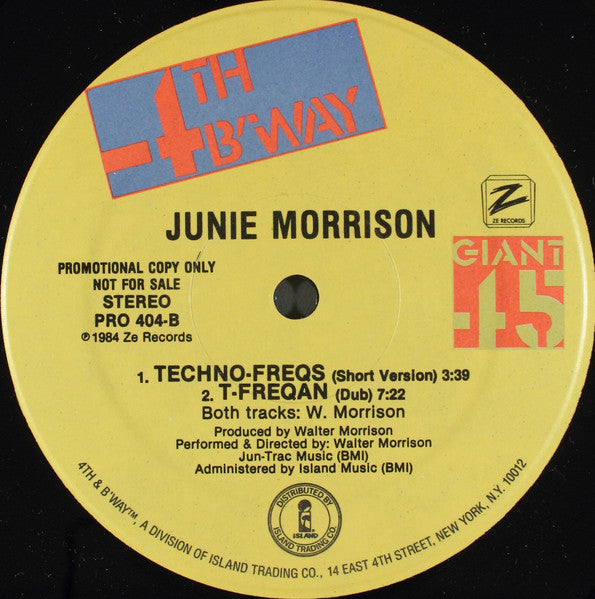 Techno-Freqs Junie Morrison