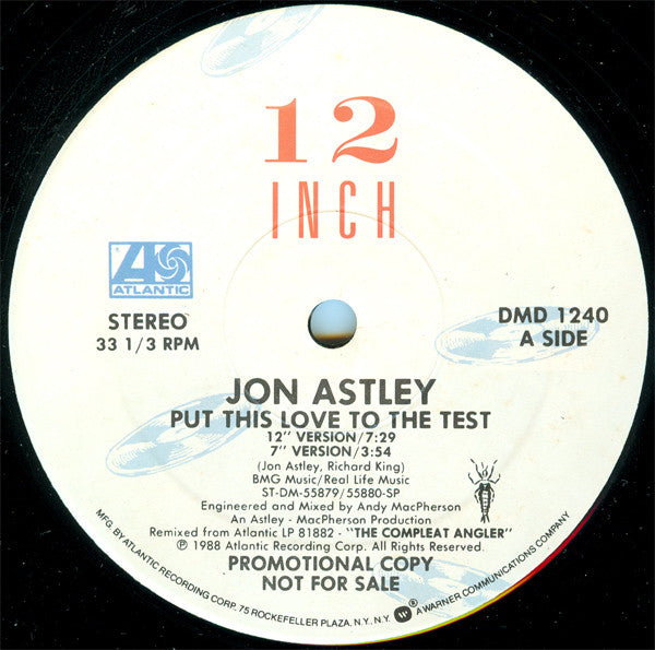 Put This Love To The Test Jon Astley