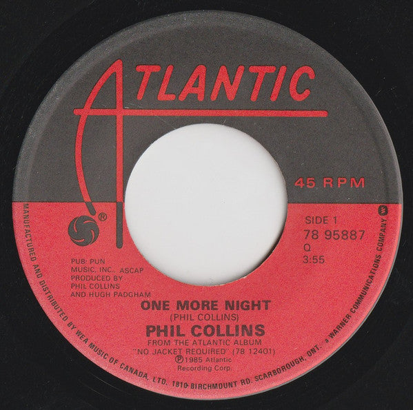 Une nuit de plus Phil Collins