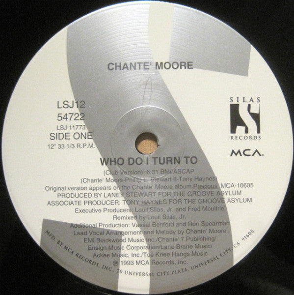 Who Do I Turn To Chanté Moore