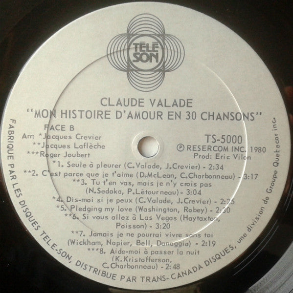 Mon Histoire D'amour En 30 Chansons Claude Valade