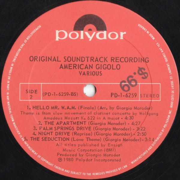 American Gigolo (Original Soundtrack Recording) | Rectangle Triangle