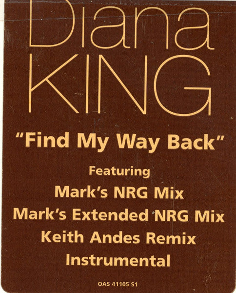 Find My Way Back Diana King