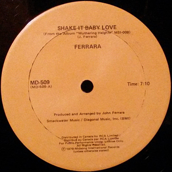 Shake It Baby Love / Love Attack Ferrara