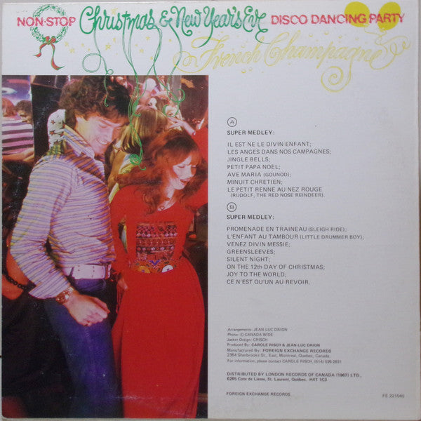 Non Stop Christmas & New Year's Eve Disco Dancing Party French Champagne