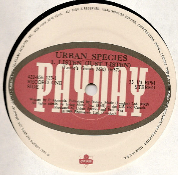 Listen Urban Species,MC Solaar