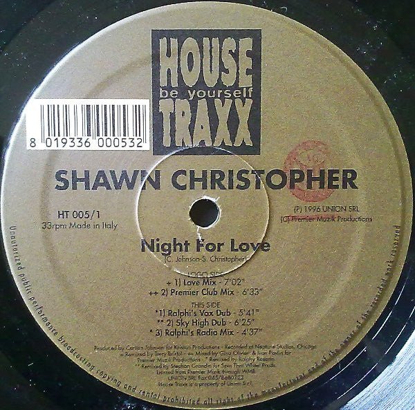 Night For Love 2 Shawn Christopher