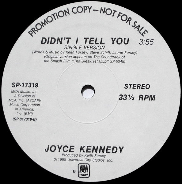 Fire In The Twilight / Didn't I Tell You Wang Chung,Joyce Kennedy