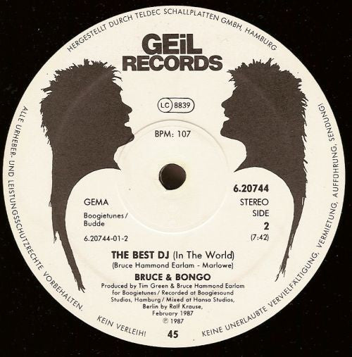 The Best Disco (In The World) / The Best DJ (In The World) Bruce & Bongo