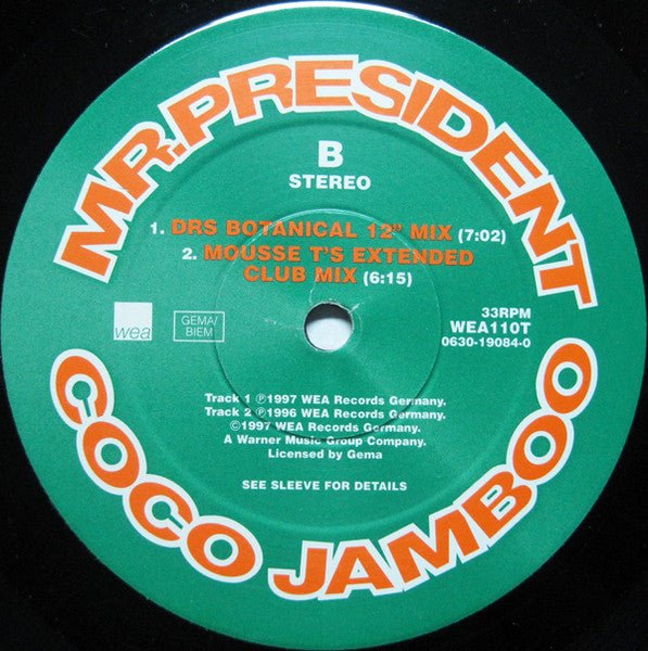Coco Jamboo (The Mixes) Mr. President