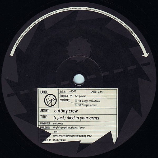 (I Just) Died In Your Arms Cutting Crew