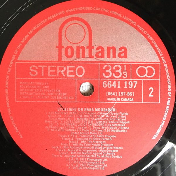 Spotlight On Nana Mouskouri | Rectangle Triangle