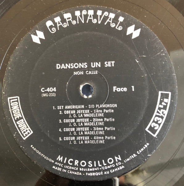 Dansons Un Set Callé Et Non Callé Various