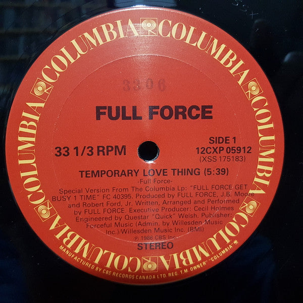 Chose d'amour temporaire Pleine force