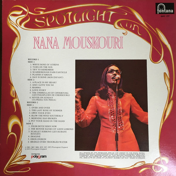 Spotlight On Nana Mouskouri | Rectangle Triangle