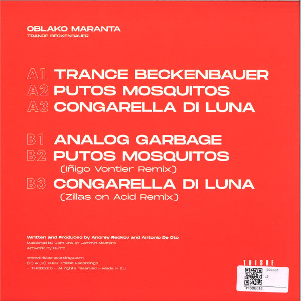 Trance Beckenbauer EP Oblako Maranta