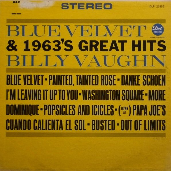 Blue Velvet & 1963's Great Hits | Rectangle Triangle  