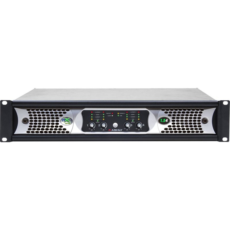 Ashly NXE1.54BD NXE Series 4-Channel Networkable Multi-Mode Power Amplifier with OPDAC4 & OPDante Cards 