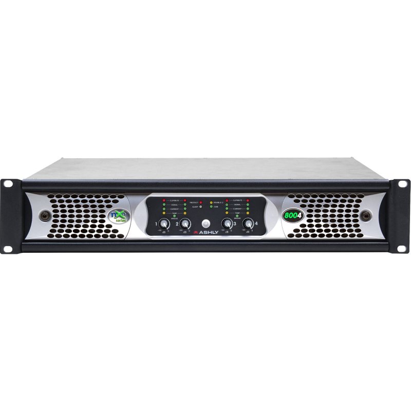 Ashly NXE8004BD NXE Series 4-Channel Networkable Multi-Mode Power Amplifier with OPDAC4 & OPDante Cards 