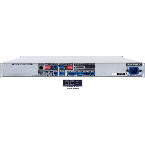 Ashly NXP1502D 1U 2-Channel Multi-Mode Network Power Amplifier with Protea DSP Software Suite & Dante Digital Int.