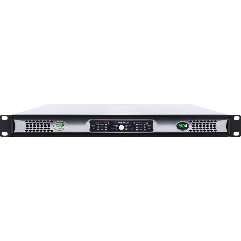 Ashly NXP1504D 1U 4-Channel Multi-Mode Network Power Amplifier with Protea DSP Software Suite & Dante Digital Inter 