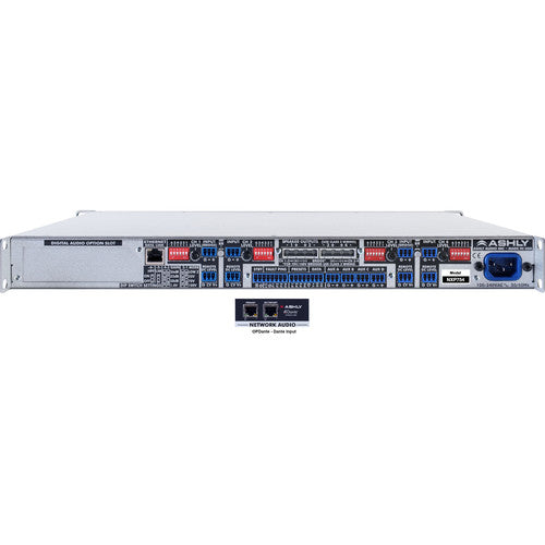 Ashly NXP754D 1U 4-Channel Multi-Mode Network Power Amplifier with Protea DSP Software Suite & Dante Digital Inter 